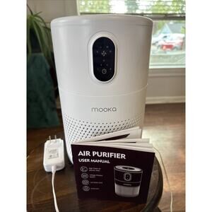 MOOKA Air Purifiers for Home Large Room up to 1076ft², H13 True HEPA Air Filter